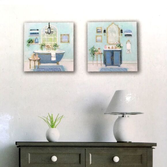 Two piece bathroom‎ canvas set NWT - Picture 3 of 11